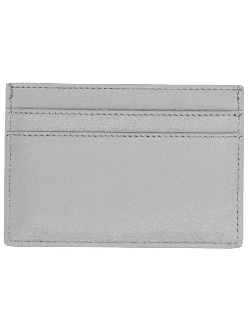 Fendi Squared Ff Minimalist Calf Leather Card Holder