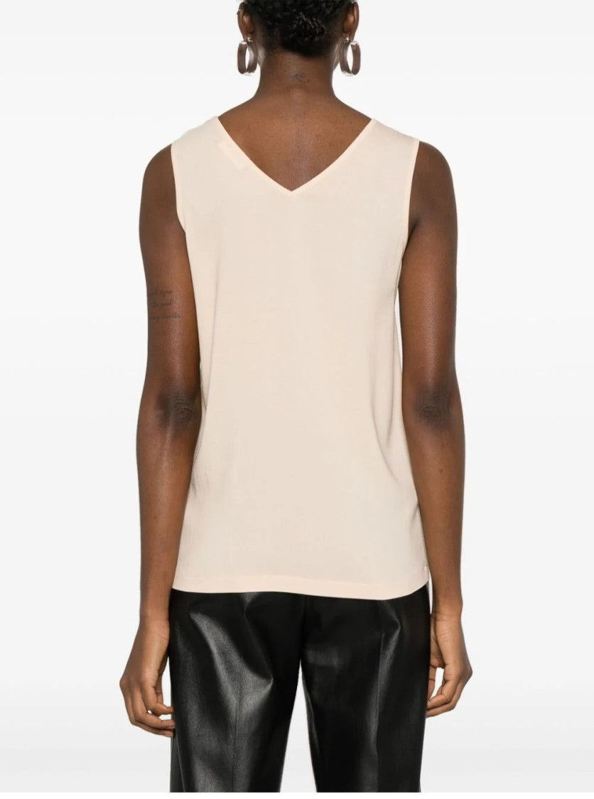 Fabiana Filippi Pink V-Neck Top