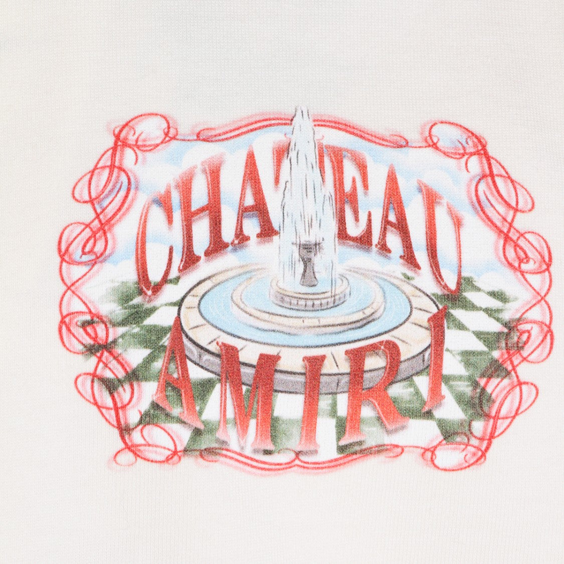 Amiri White Cotton Printed T-Shirt