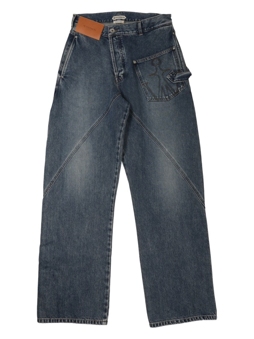 J. W. Anderson Twisted Workwear Wide-Leg Jeans