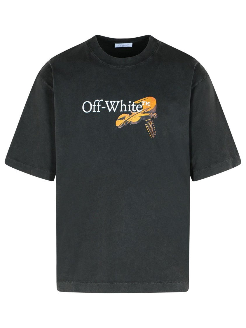 Off-White 'Cupid Arrow' Black Cotton T-Shirt