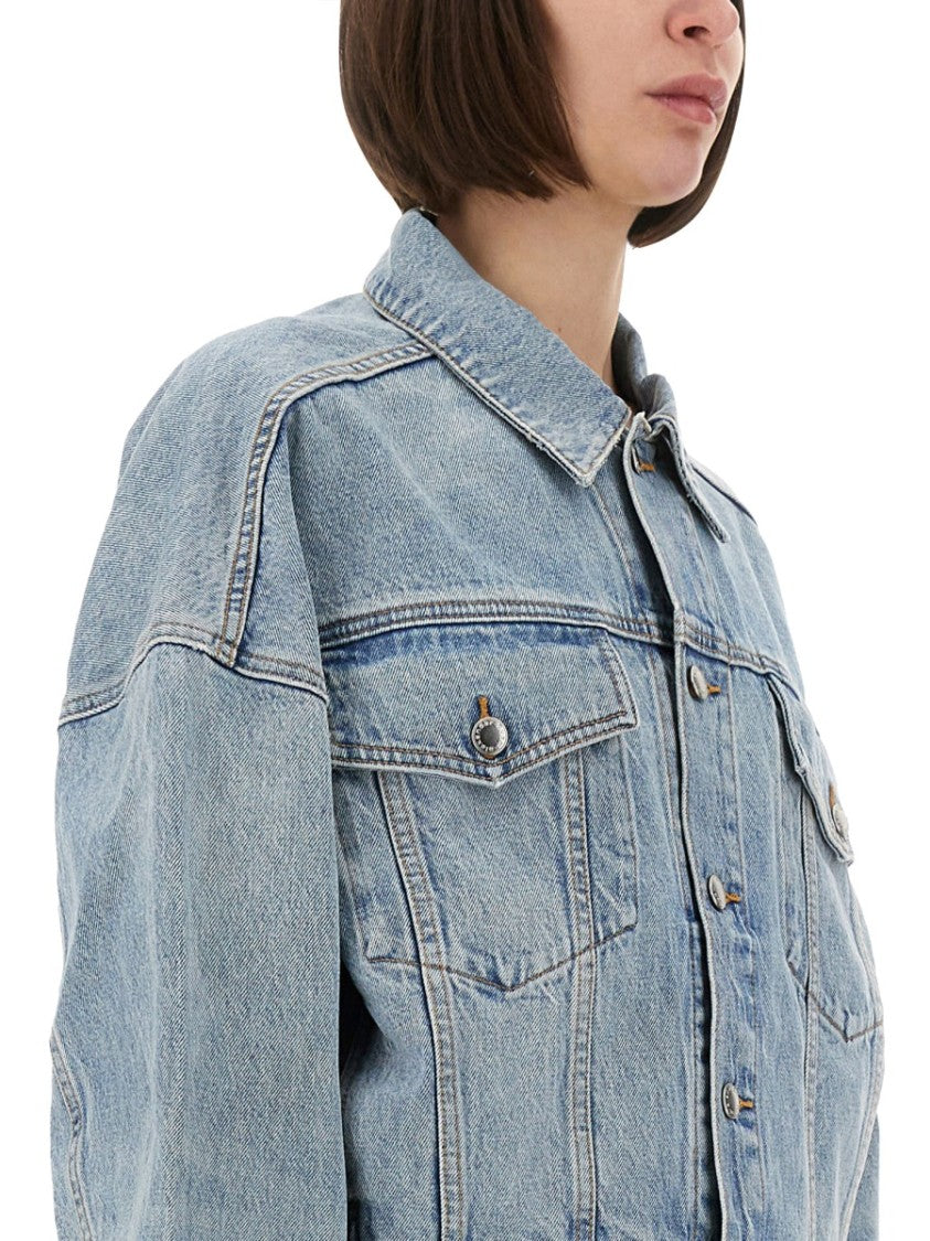 Alexander Wang Boxy Fit Denim Trucker Jacket