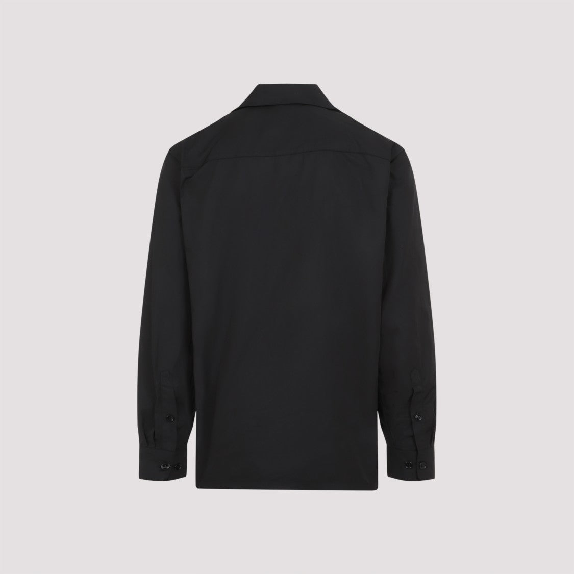 Dries Van Noten Classic Black Shirt With Button-Up Front