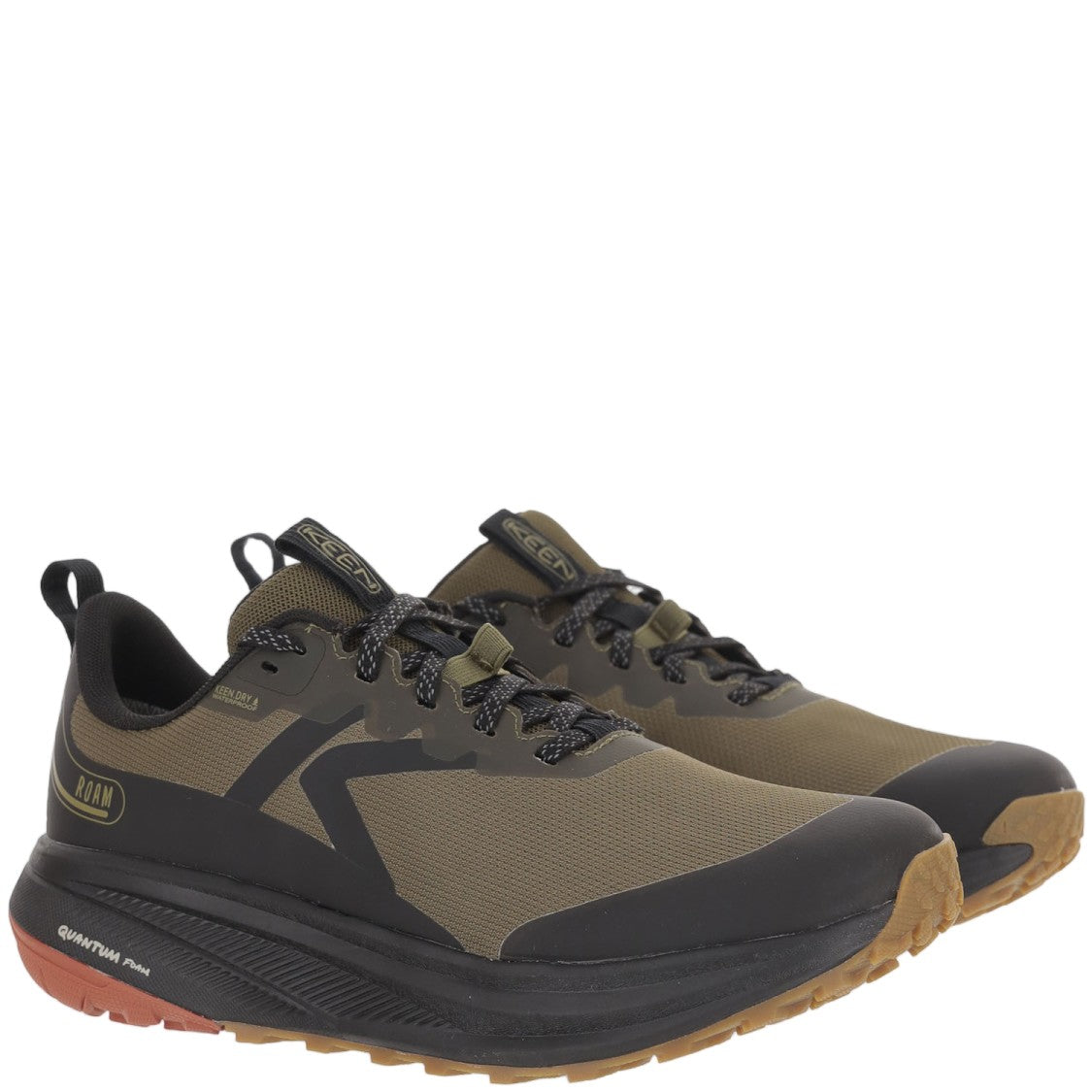 Keen Dark Green Mesh Rubber Sole Sneakers
