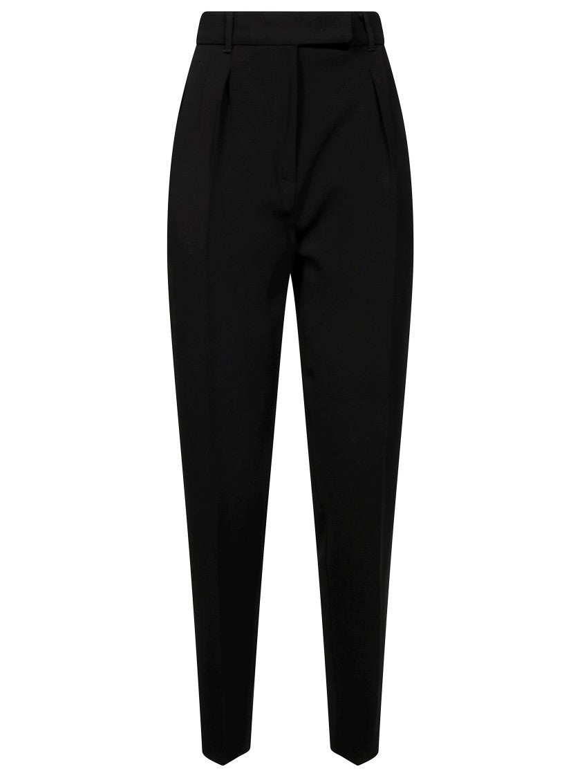 Max Mara Tapered Black Tailored Pants