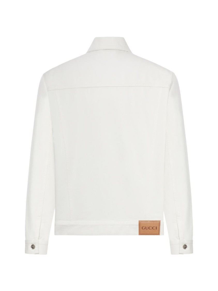 Gucci Crisp White Jacket With Classic Collar