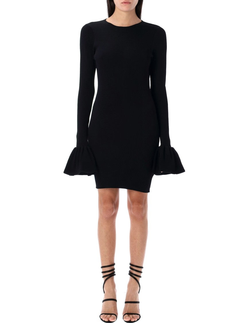 Rotate Knit Mini Cutout Dress