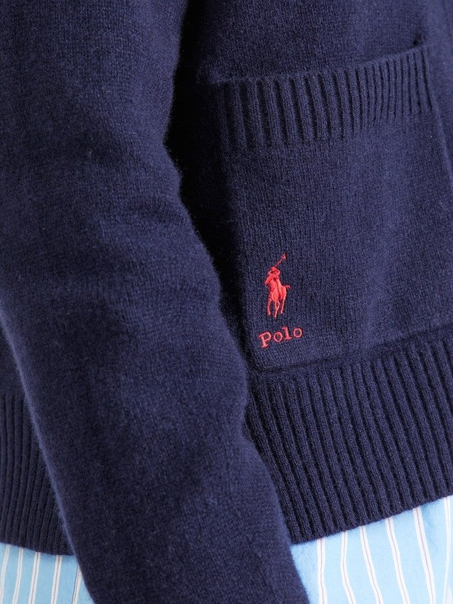 Polo Ralph Lauren Wool Blend Cardigan With V-Neck