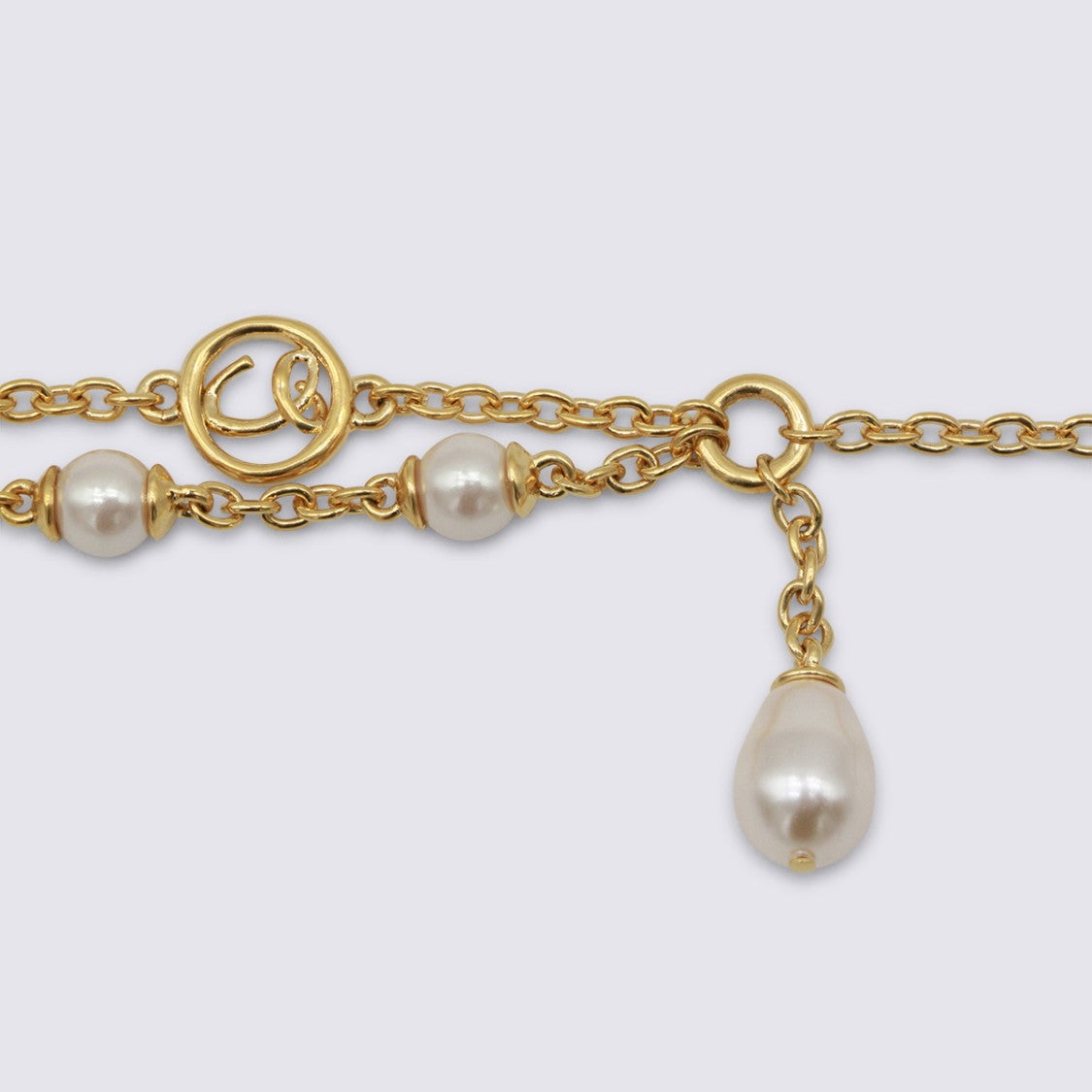 Chloé Gold And Pearly Bras Bracelet