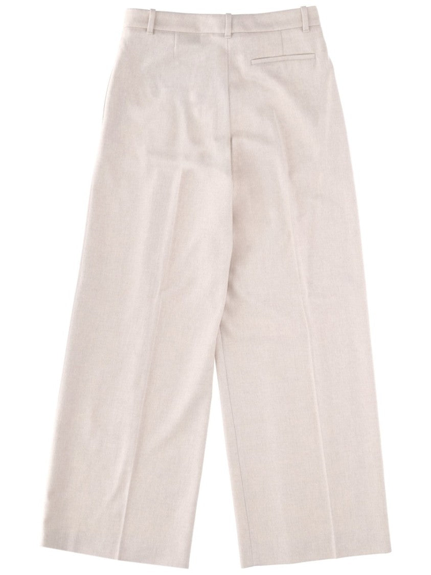 Boss Wide-Leg Tiana Recycled Wool-Blend Pants