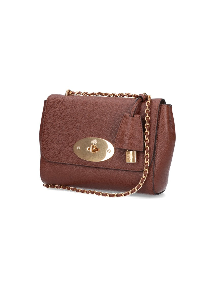 Mulberry Brown Oak Grain Leather Flap Bag