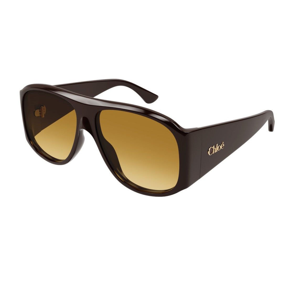 Kering Eyewear S.P.A. Brown Ch0347s Recycled Acetate Oversized Sunglasses