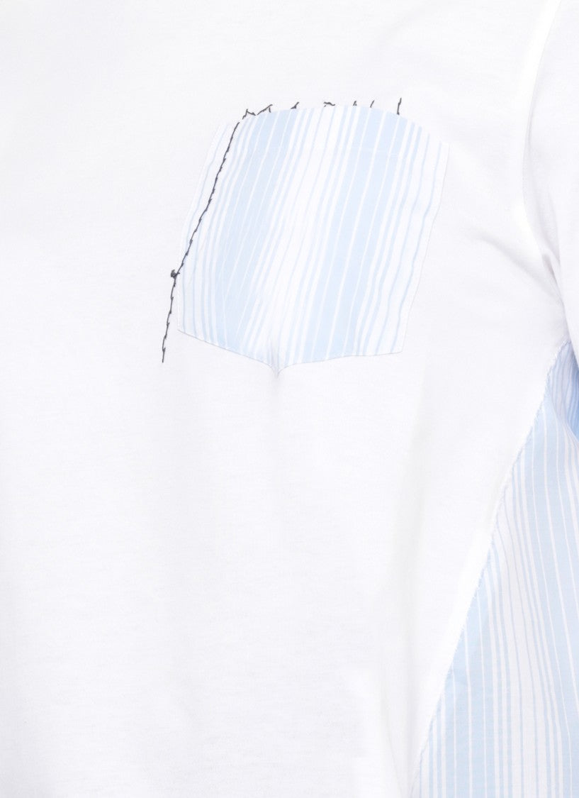 Marni White Cotton Asymmetric T-Shirt