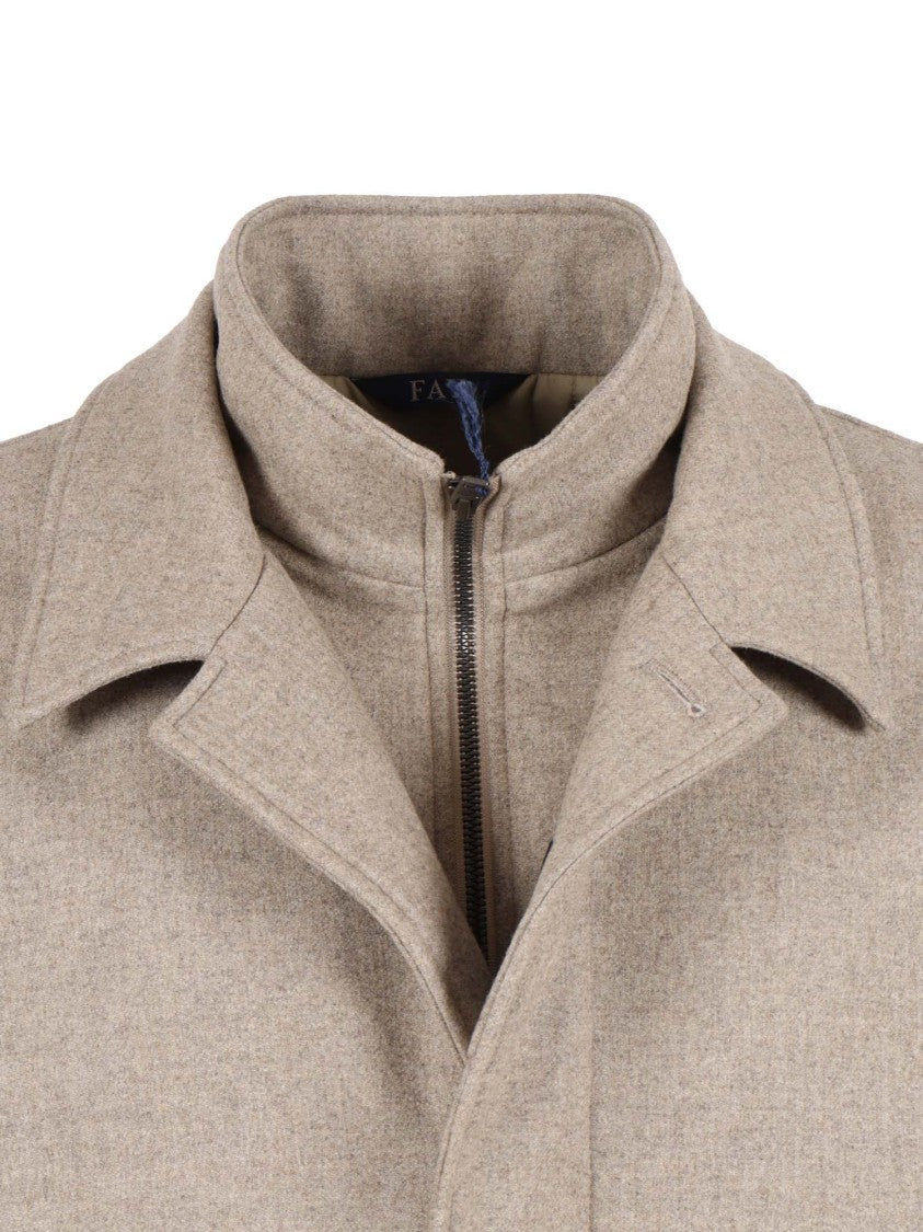 Fay Double-Breasted Men's Coat