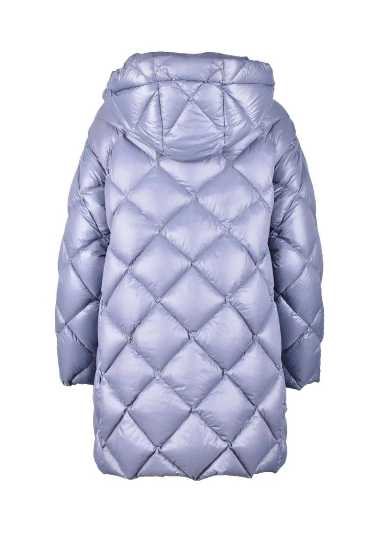 Annie Paris Cropped Grey Down Jacket
