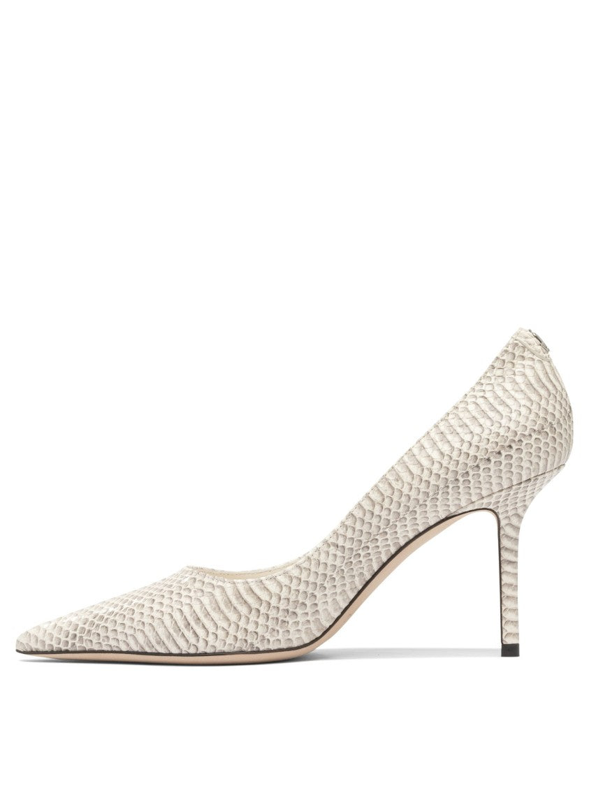 Jimmy Choo Textured Snakeskin Heeled Shoes