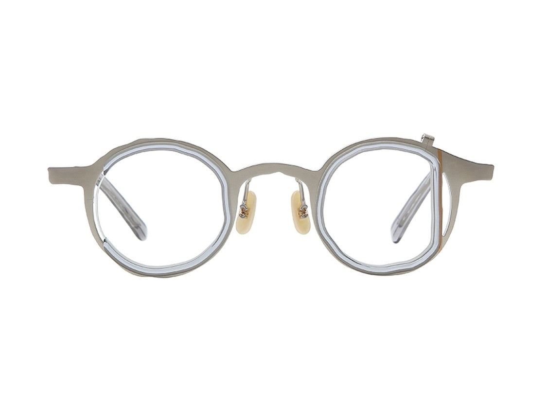 Masahiro Maruyama Clear Mm-0077 Irregular Round Titanium Eyeglasses