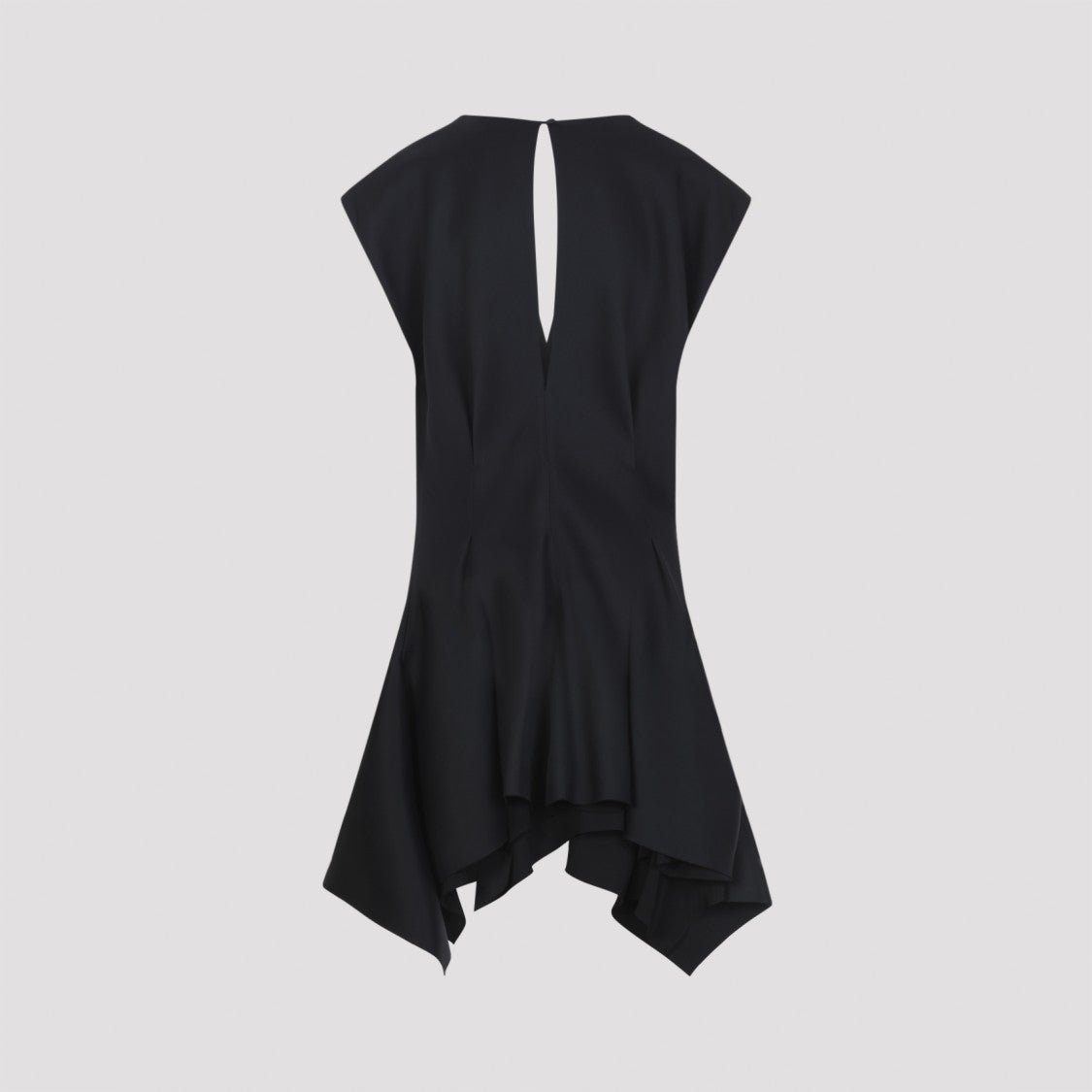 Khaite Sculptural Draped Mini Dress With Asymmetrical Hem