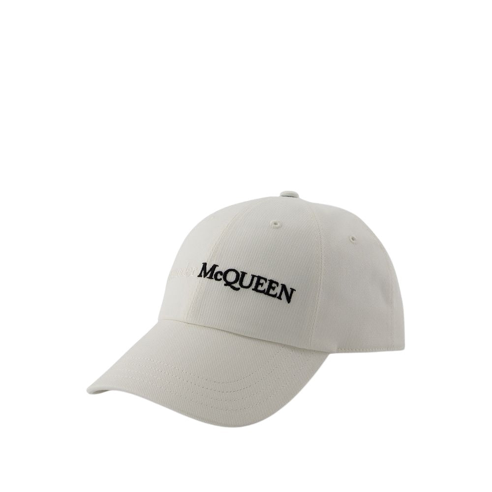 Alexander Mcqueen Classic Logo Bic Cap - Cotton - White