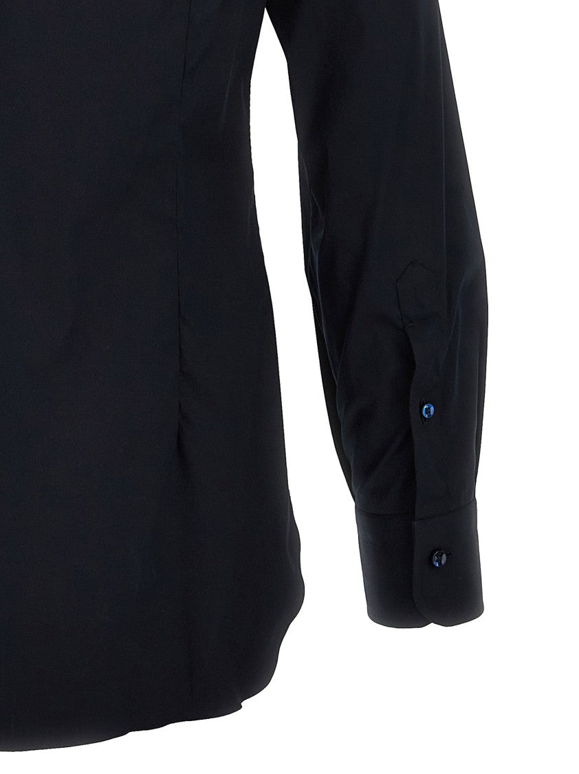 Barba Stretch Cotton Poplin Shirt