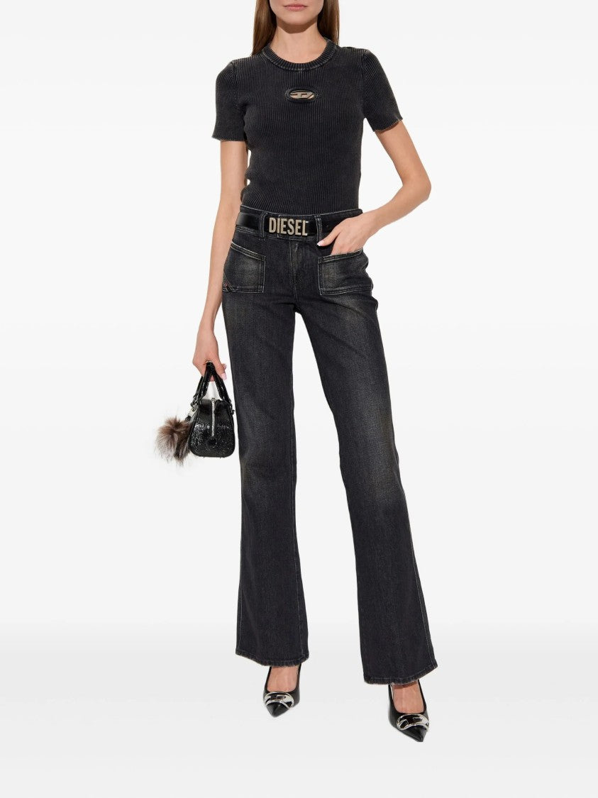 Diesel Black M Anchor A Ribbed Top