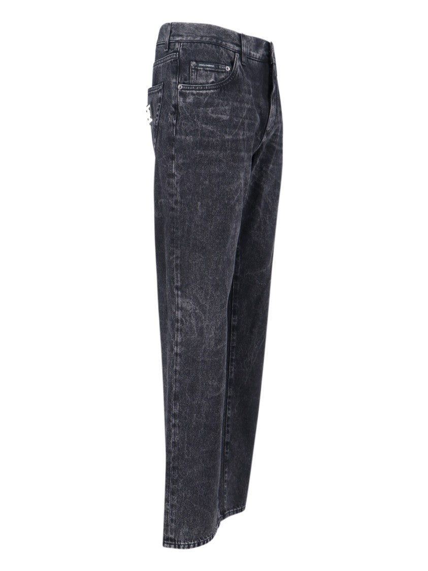 Dolce & Gabbana Logo Jeans – Black