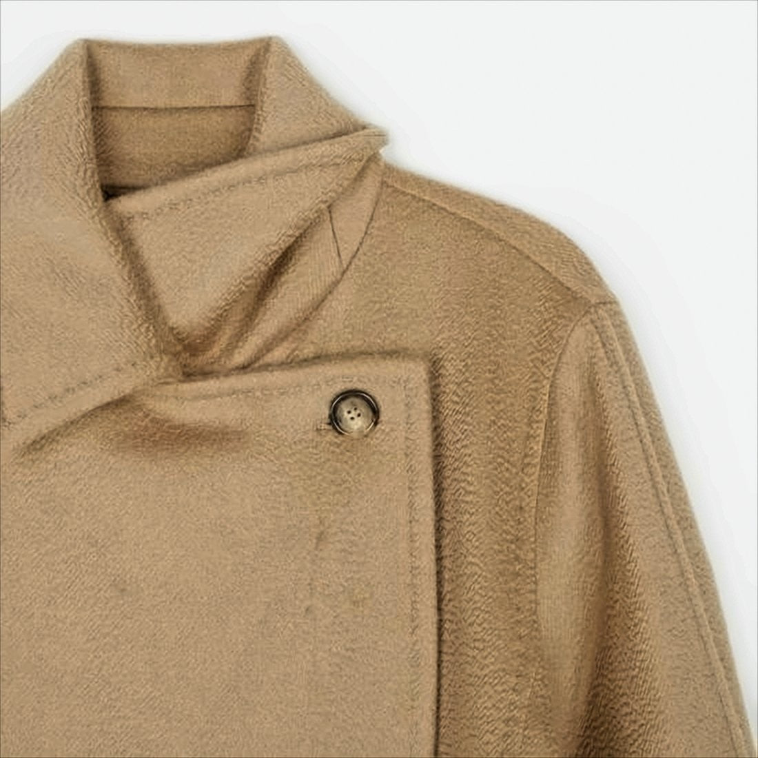 Max Mara Long Cashmere Coat With Classic Collar