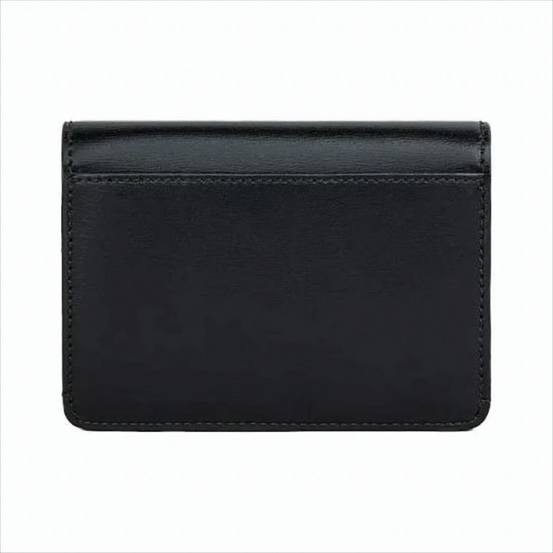 Celine Compact Black Leather Card Wallet