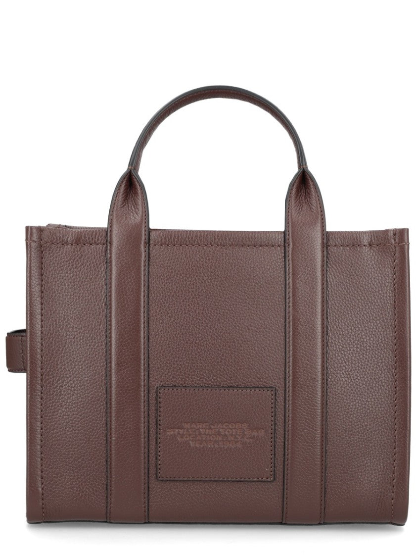 Marc Jacobs The Tote Textured Embossed Lettering Handbag Bag