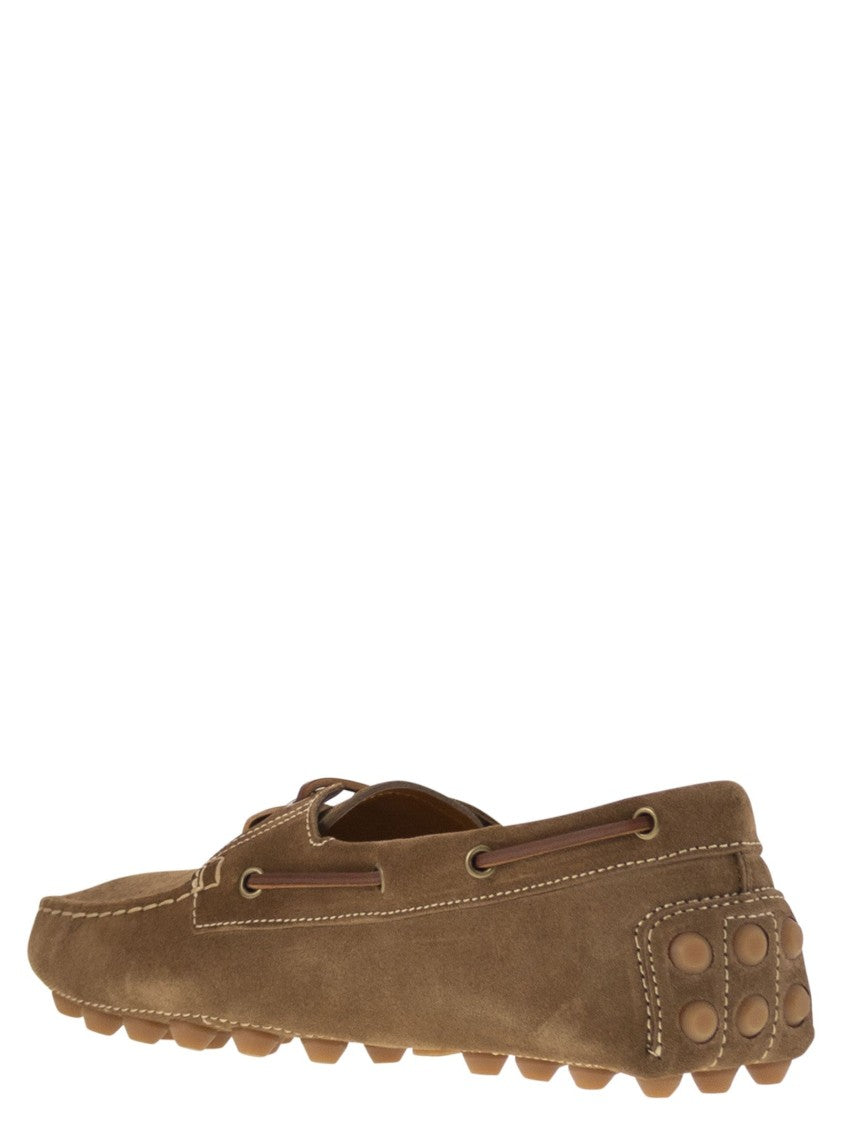 Tod's Rubber Bubble Suede Boat