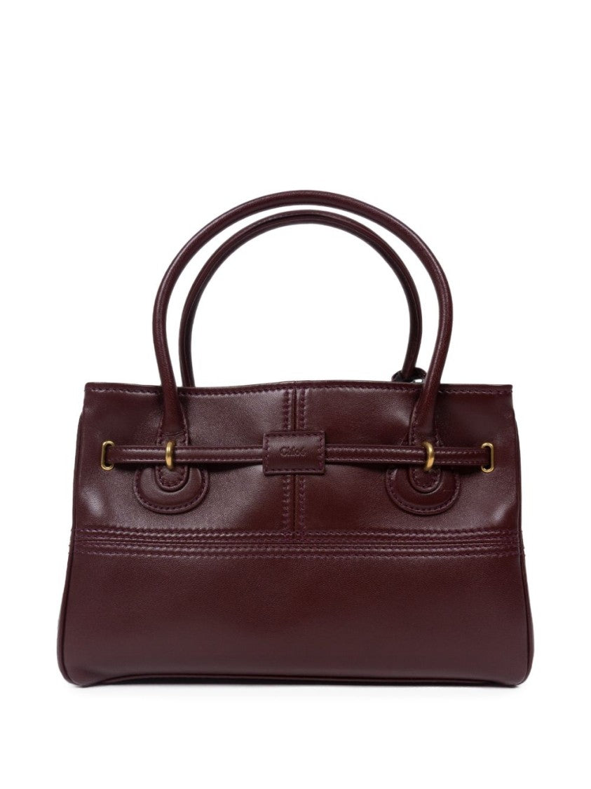 Chloé Rectangular Lambskin Gold Hardware Handbag