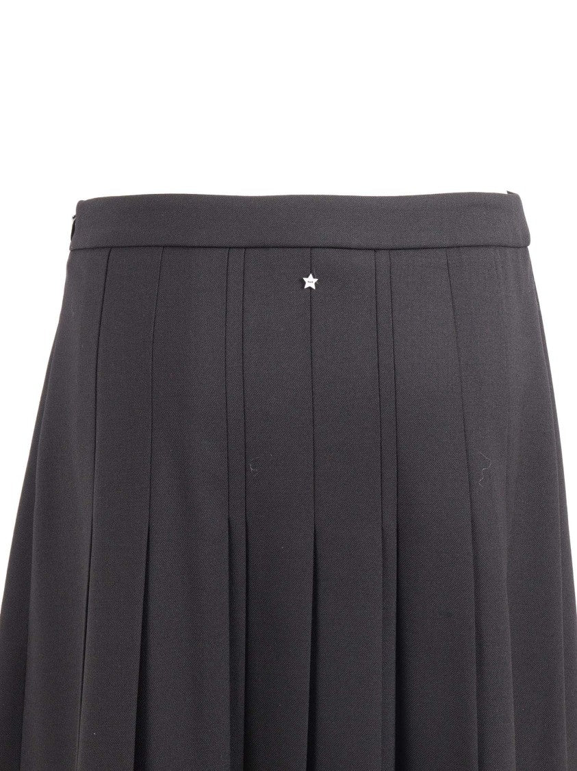 Lorena Antoniazzi Pleated Star Detail Midi Skirt