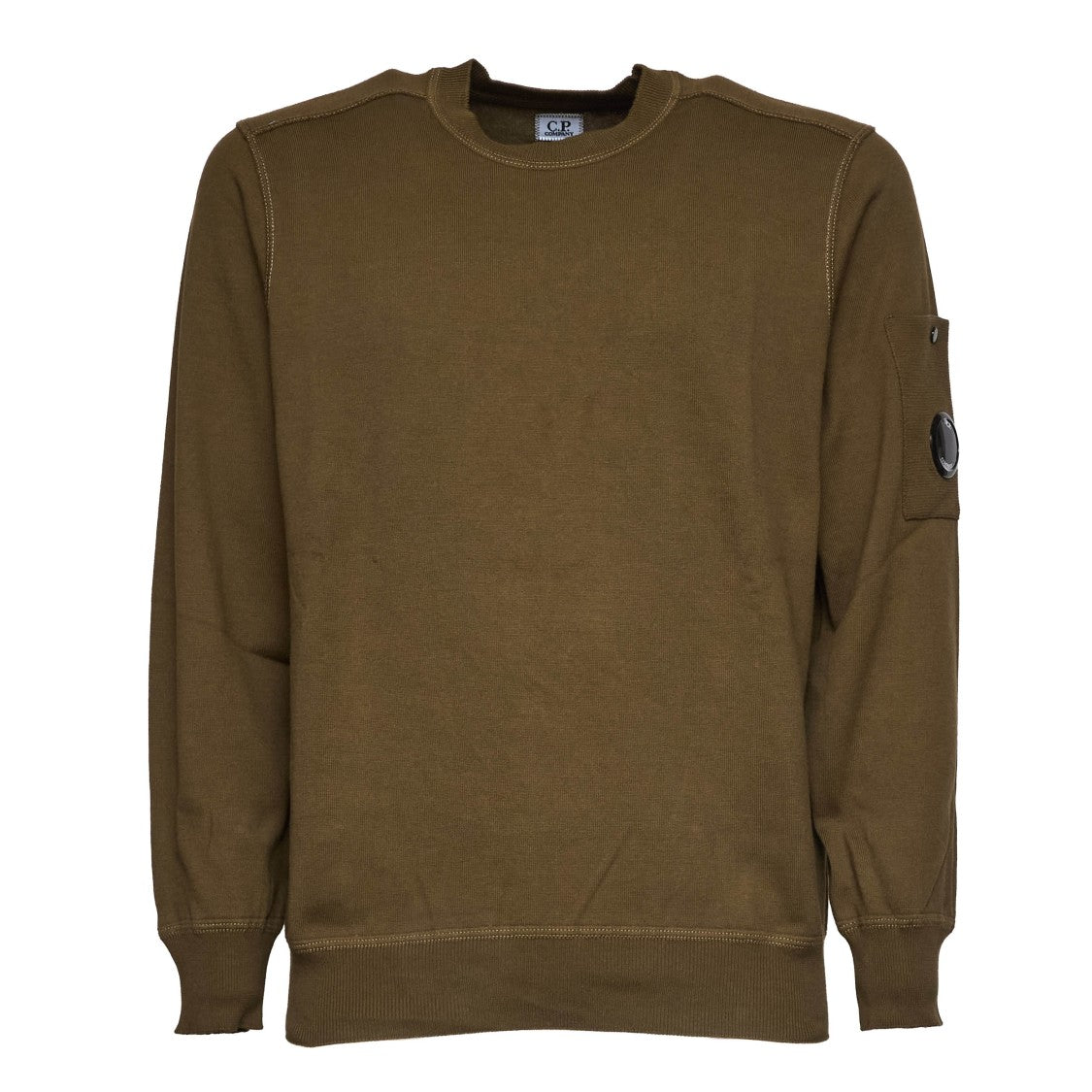 C.P. Company Sea Island Cotton Crewneck Lens Sweatshirt