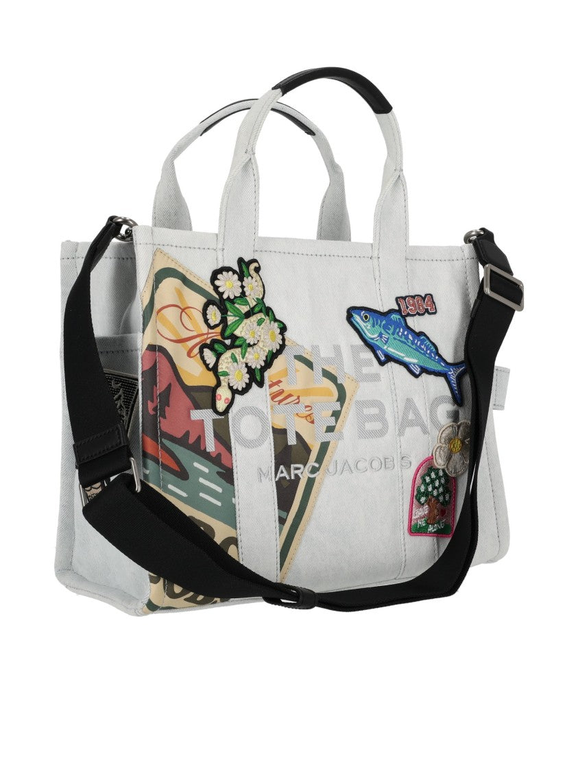 Marc Jacobs The Medium Tote Embroidered Cotton Tote