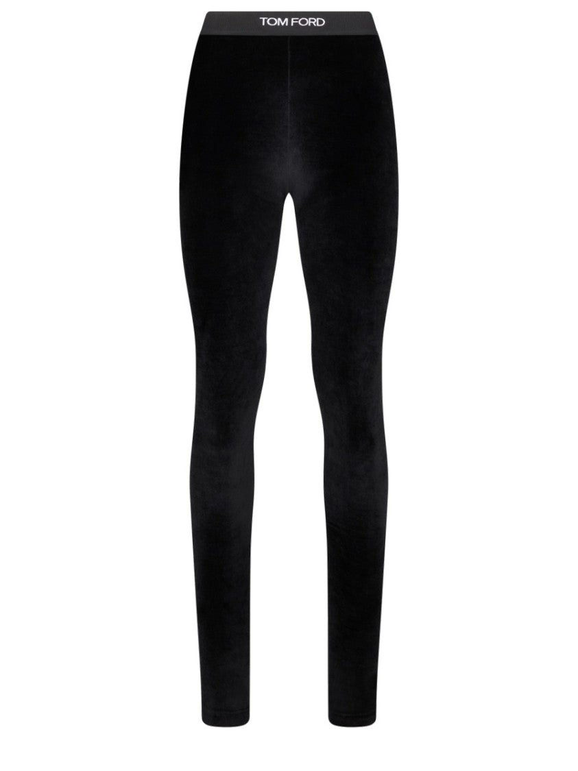 Tom Ford High-Rise Subtle Logo Leggings