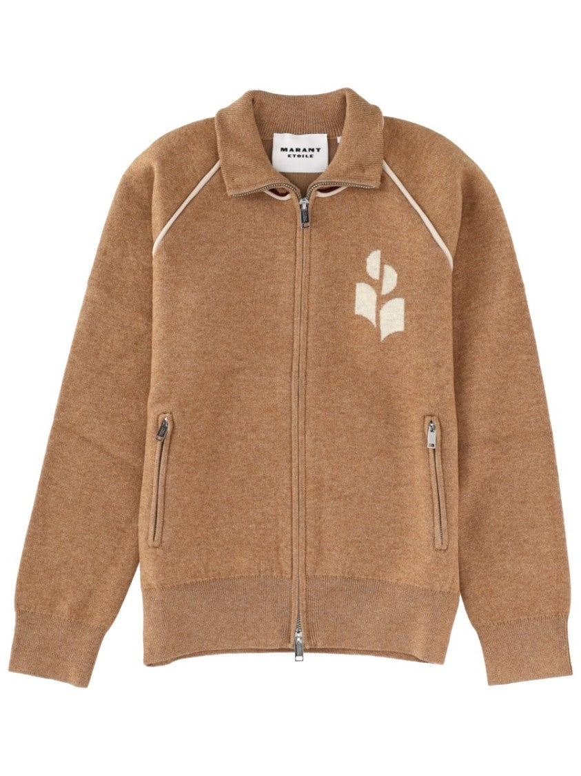 Isabel Marant Étoile Brown Lanya Cotton Blend Cardigan