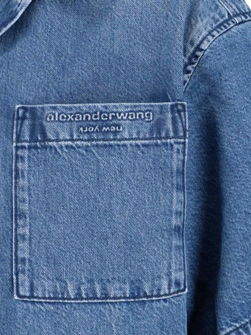 Alexander Wang Crop Shirt – Blue