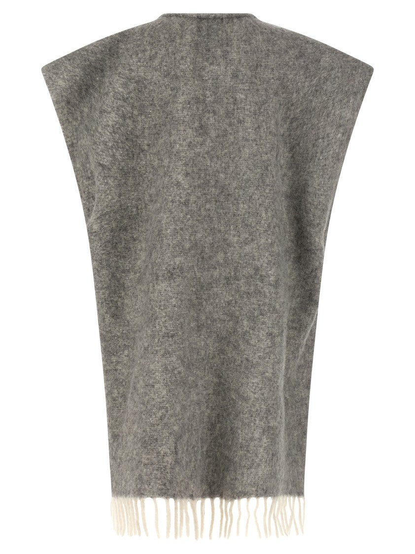 Peserico Bouclé Yarn Cape