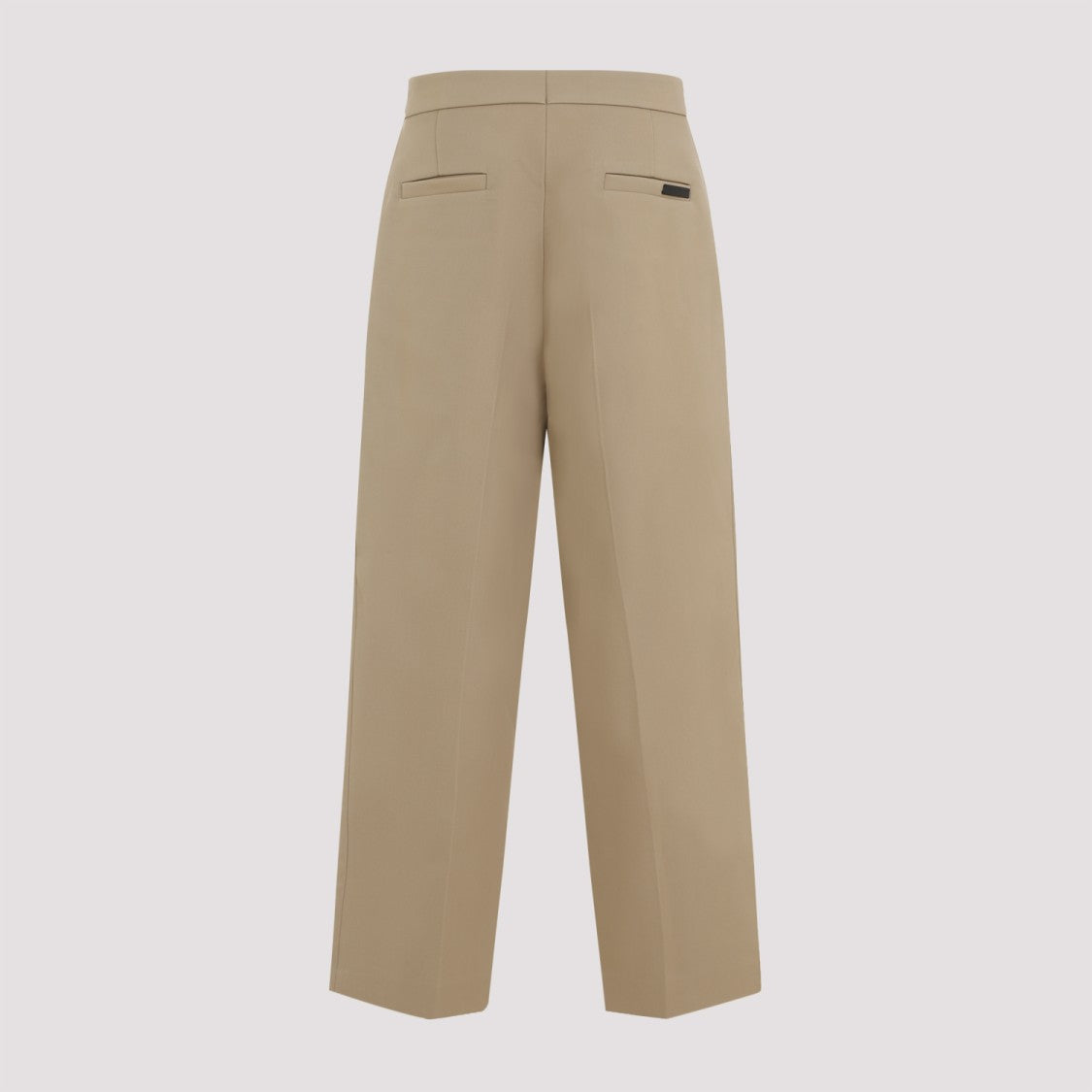 Fear Of God Single Pleat Relaxed Beige Wool Trousers