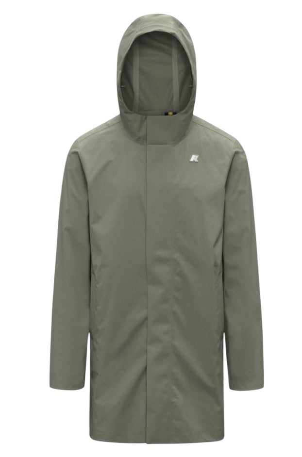 K-Way Tommy Stretch Waterproof Polyester Hooded Jacket