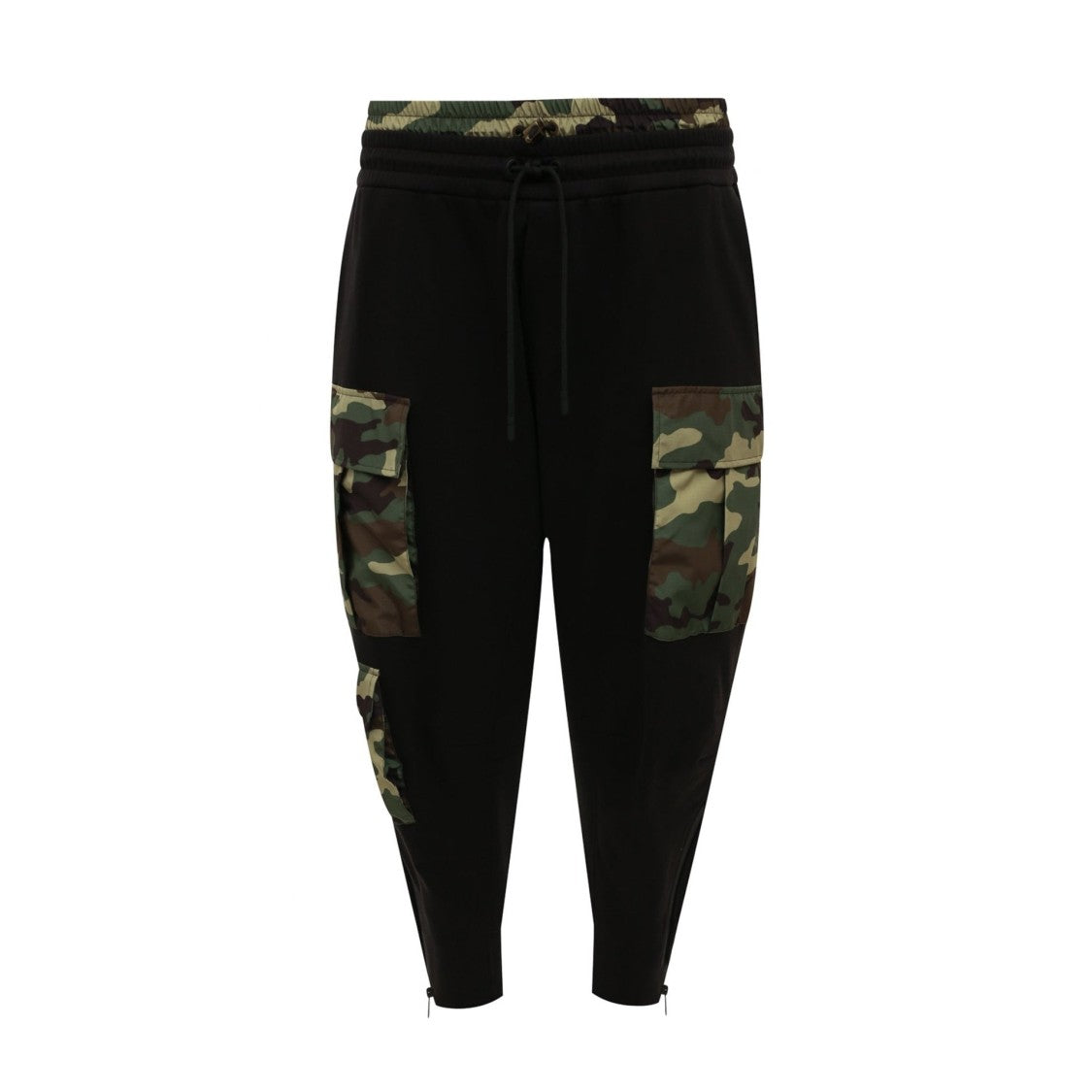 Dolce & Gabbana Camo Sweatpants With Zipped Cuffs