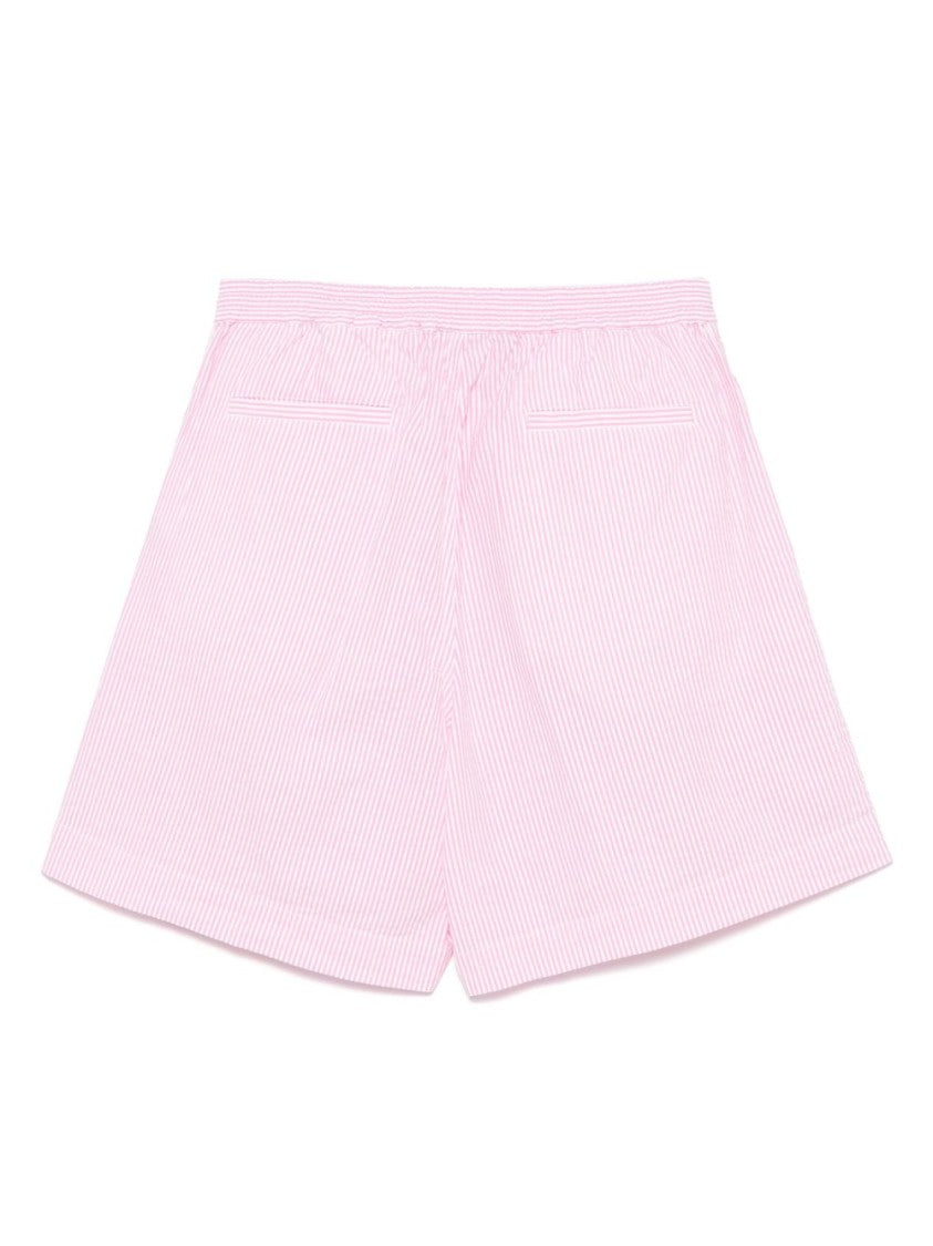 Aspesi Flamingo Pink Casual Shorts With Concealed Fly And Functional Pockets