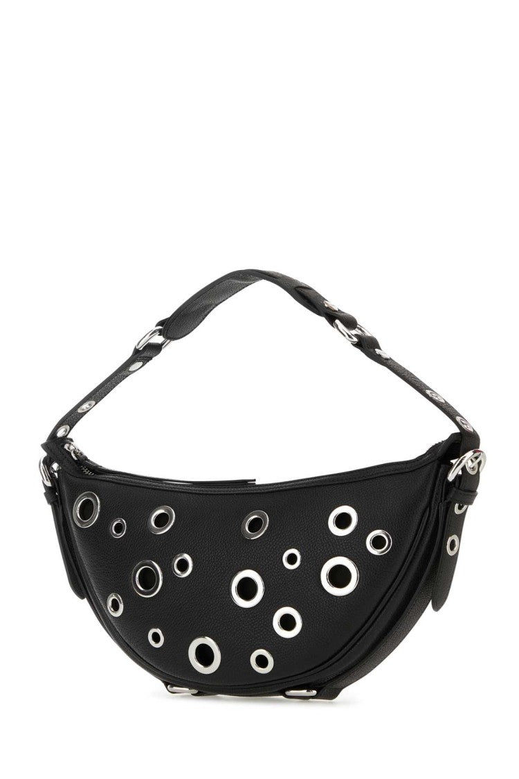 By Far Black Leather Small Gib Shoulder Bag