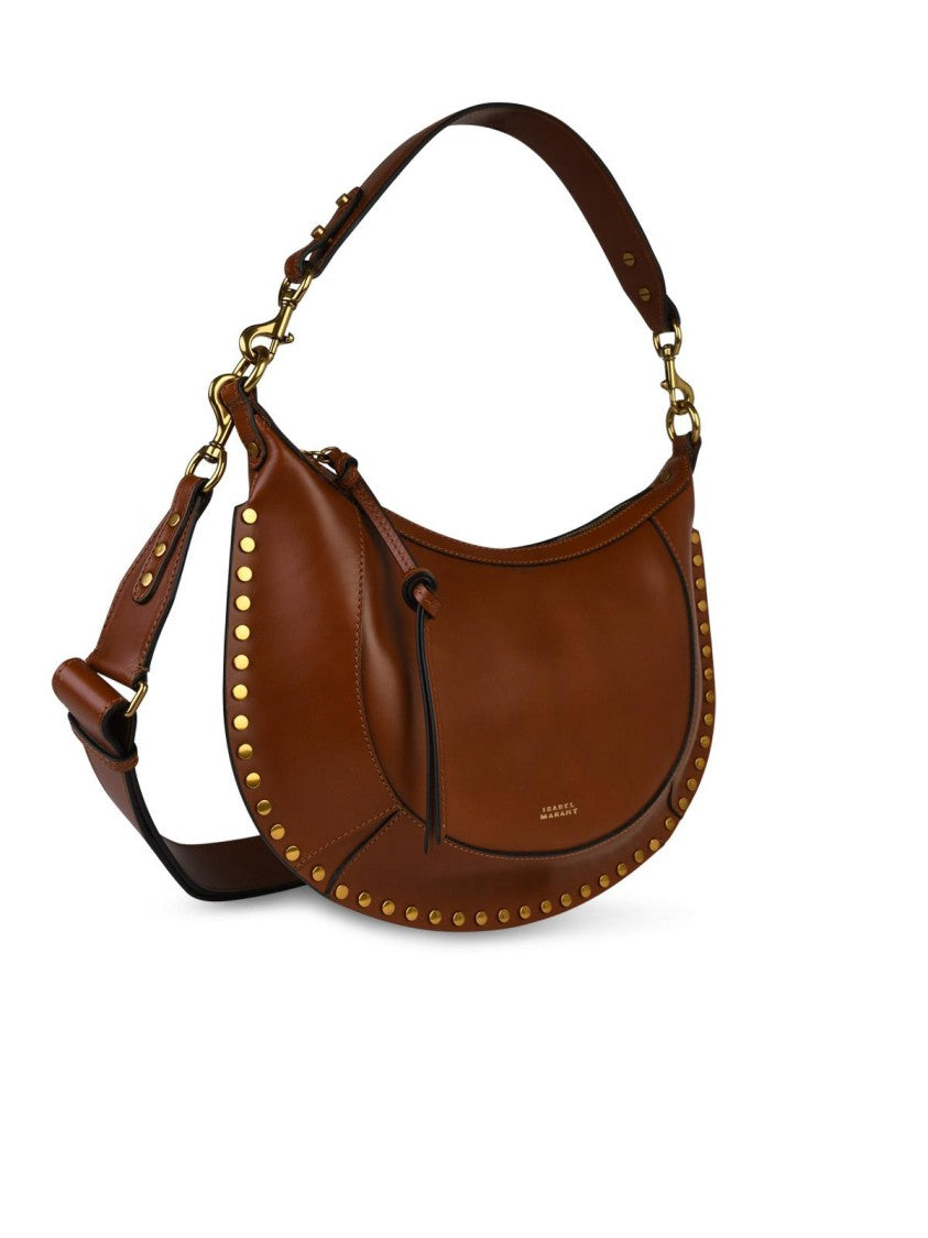 Isabel Marant Naoko' Brown Leather Crossbody Bag