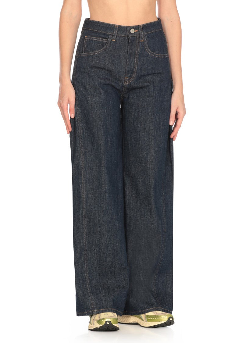 Dondup Blue Dond Up Denim Palazzo Jeans