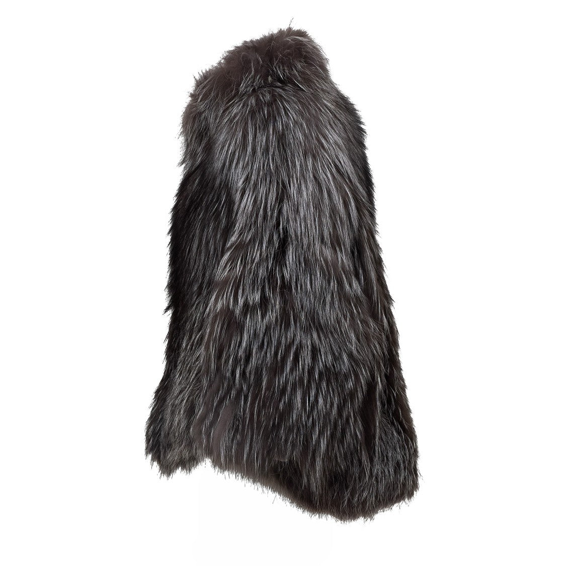 Sword High Collar Fox Fur Jacket