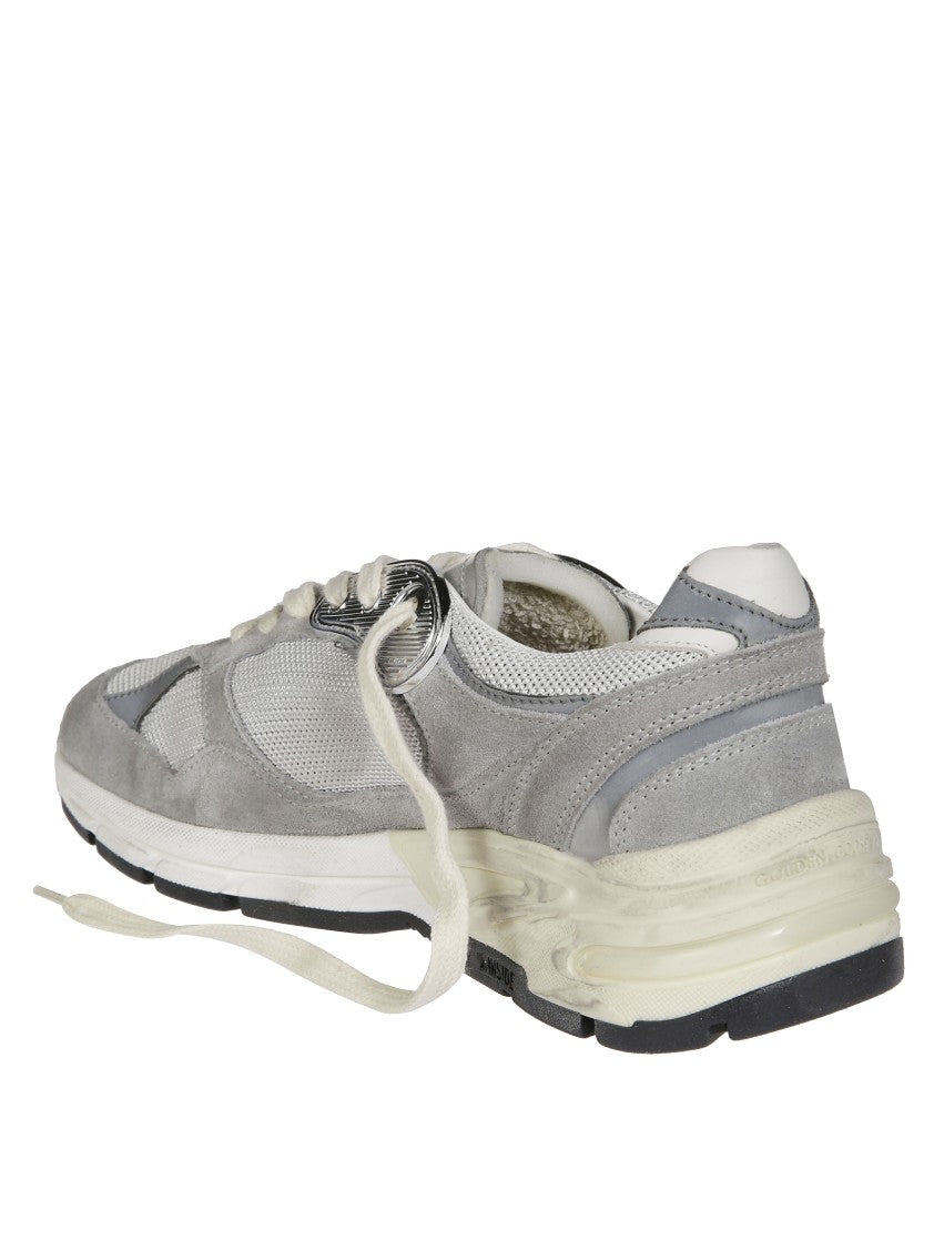 Golden Goose Running Dad Suede And Mesh Sneakers
