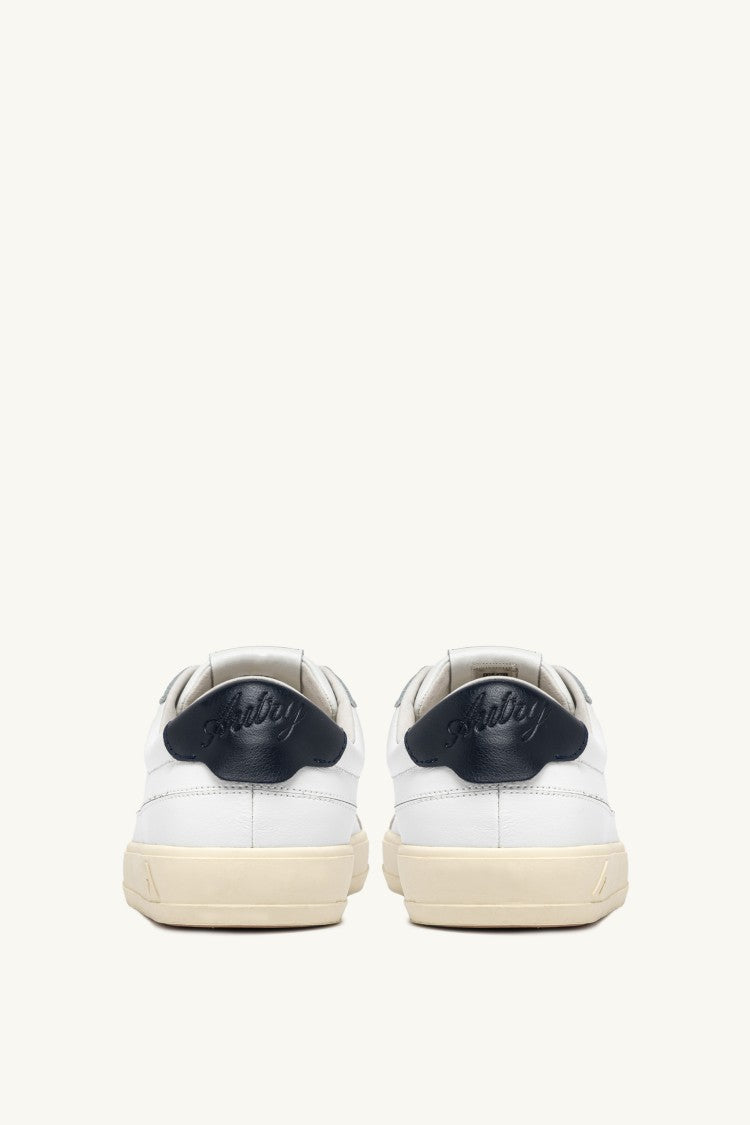Autry Windscape Leather Blue Trim Sneakers