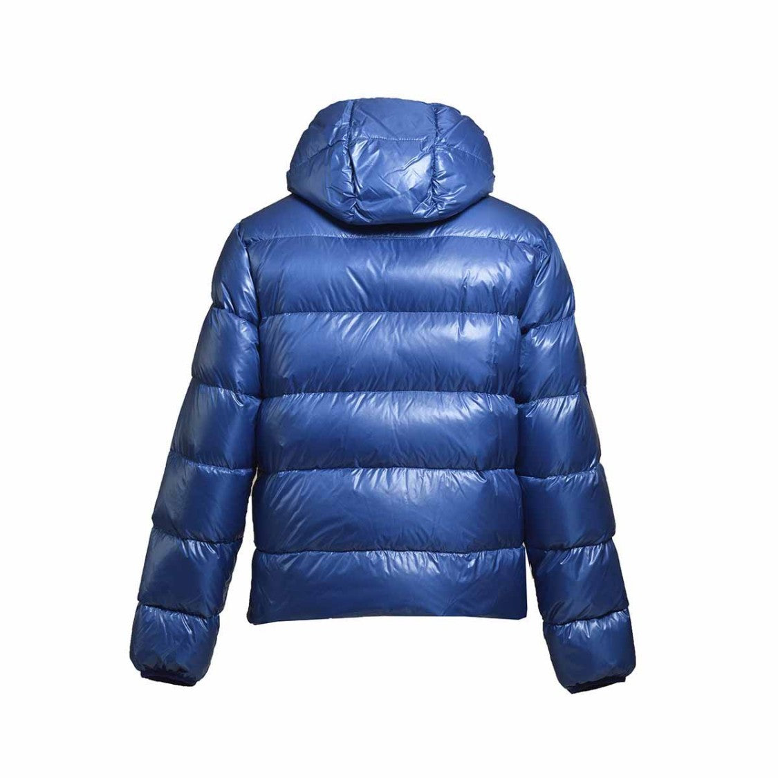 Aspesi Budd Puffer Jacket In Shiny Light Blue Fabric