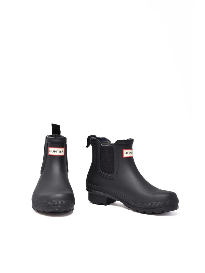 Hunter Black Rubber Galosh Boots